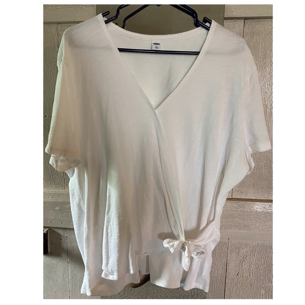Old Navy Short Sleeve Knit Wrap Shirt